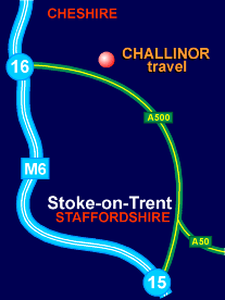 Location near M6 serving Staffordshire and Cheshire